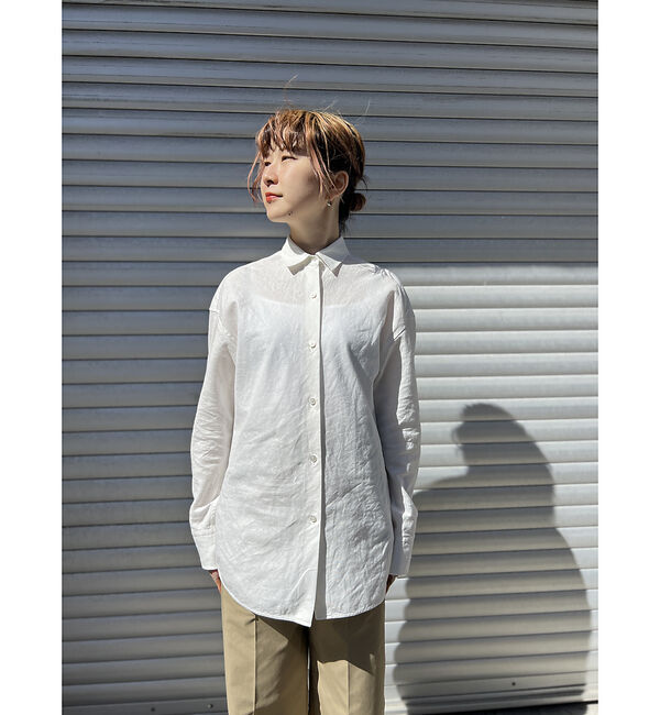 Rouge vif「綿麻レギュラー ナチュラルシャツ」|シャツ・ブラウス|