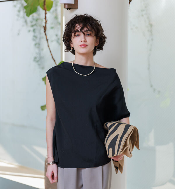 Rouge vif「アシンメトリーデザインブラウス」|シャツ・ブラウス|