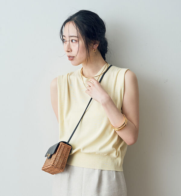 Rouge vif「ショルダータックハイゲージニットプルオーバー」|ニット・セーター|