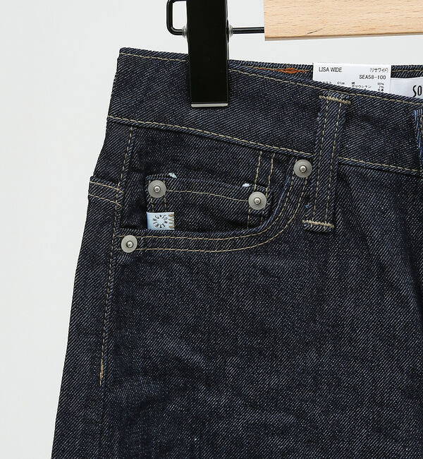 Rouge vif「【SOMETHING/サムシング】LISA ワイド デニムパンツ」|デニム|