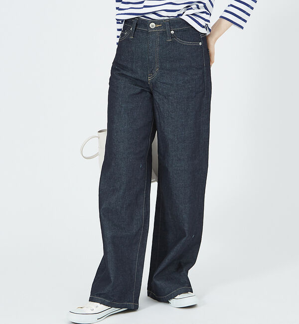 Rouge vif「【SOMETHING/サムシング】LISA ワイド デニムパンツ」|デニム|