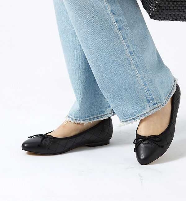 Rouge vif「【REMME / レメ】キルティングバレエシューズ / シルバー / ブラック」|バレエシューズ|