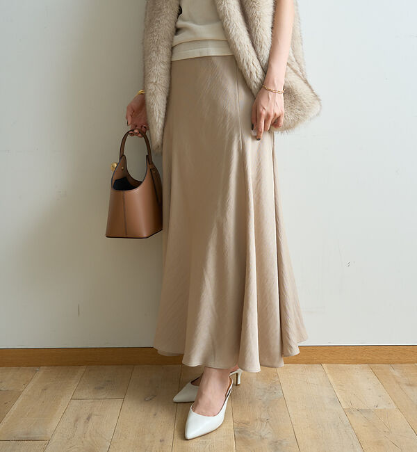 Rouge vif「切替フィブリルマキシスカート」|スカート|