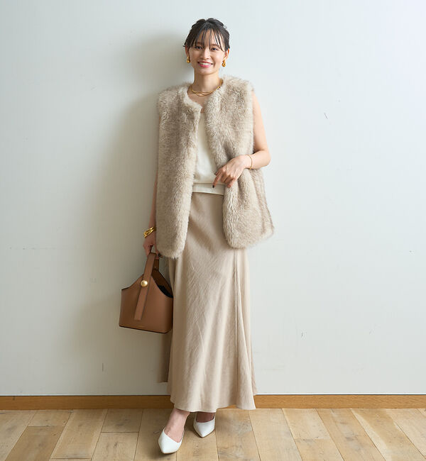 Rouge vif「切替フィブリルマキシスカート」|スカート|