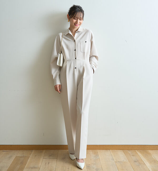 Rouge vif「長袖オールインワン　ジャンプスーツ」|オールインワン|