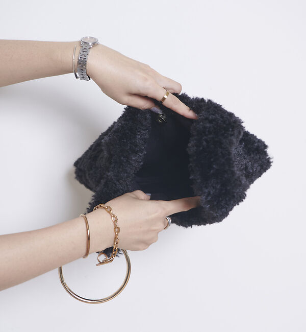 Rouge vif「【HELEN MOORE/ヘレンムーア】リングハンドエコファーバッグ」|ハンドバッグ|