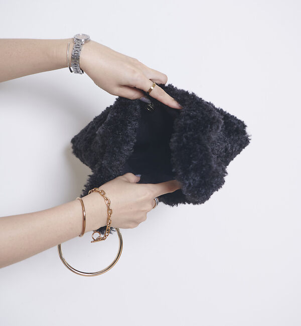 Rouge vif「【HELEN MOORE/ヘレンムーア】リングハンドエコファーバッグ」|ハンドバッグ|