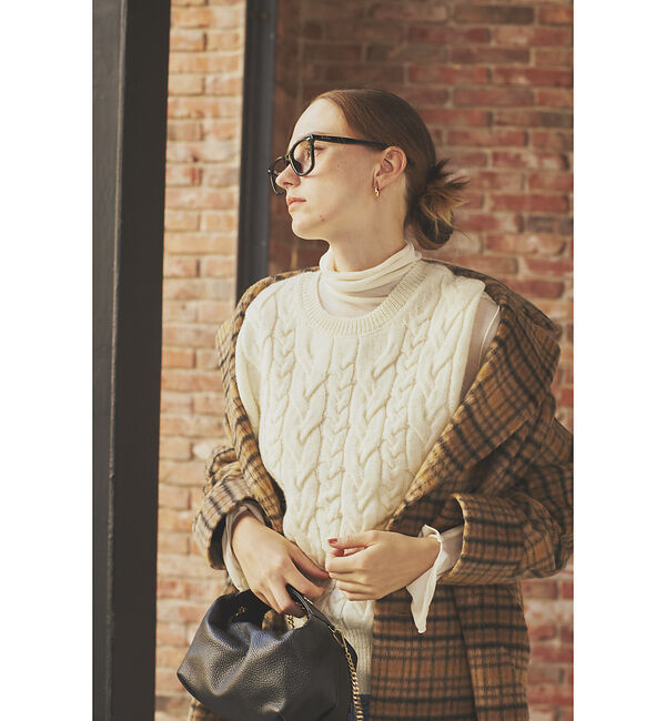 Rouge vif「ケーブルニット2WAYベスト」|ニット・セーター|