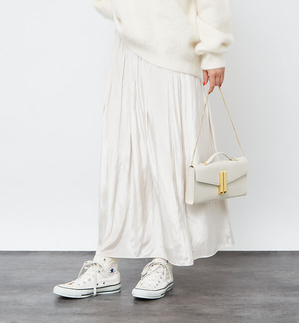 Rouge vif「グロスデシンゴムギャザースカート」|スカート|