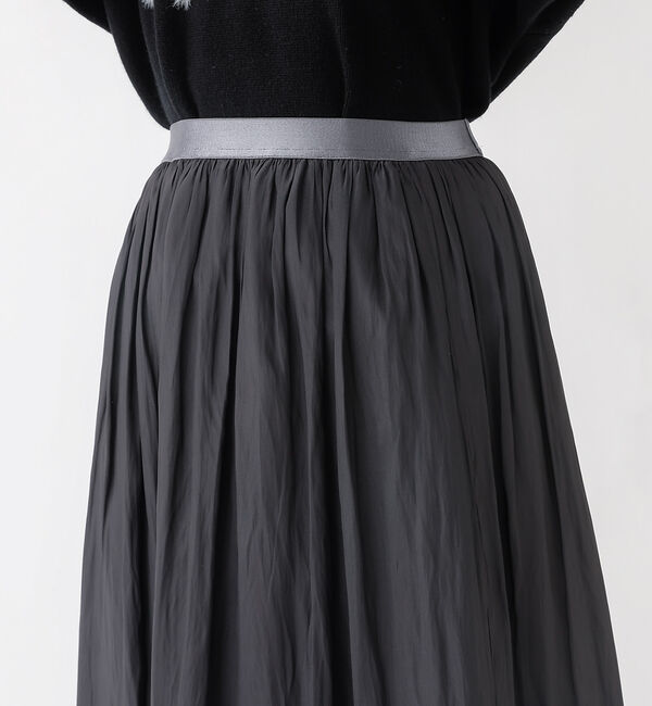 Rouge vif「グロスデシンゴムギャザースカート」|スカート|