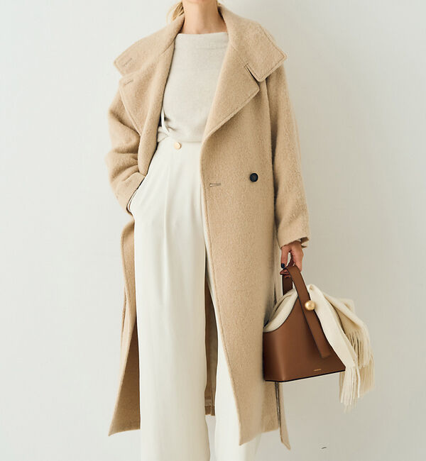 Rouge vif「モヘアシャギーテーラーコート」|その他|ベージュ