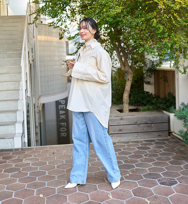 Rouge vif「ストライプオーバーシャツ」|シャツ・ブラウス|