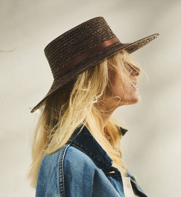 Rouge vif「【Benelli Montacone/ベネリモンタコーネ】リボン付きHAT」|その他|ブラウン