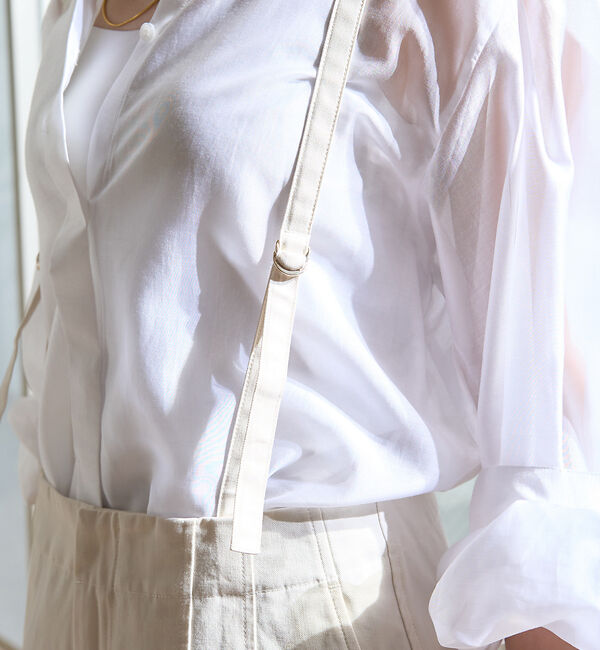 Rouge vif「サスペンダーワイドタックパンツ」|その他|