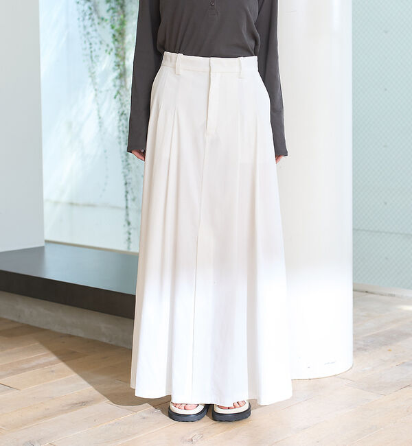 Rouge vif「タックフレアマキシスカート」|スカート|