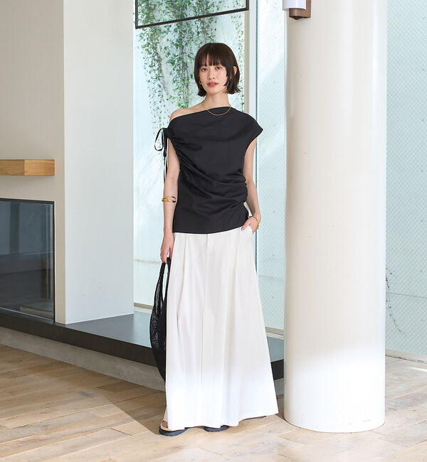 Rouge vif「タックフレアマキシスカート」|スカート|