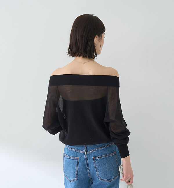 Rouge vif「オフショルシアーニットプルオーバー」|ニット・セーター|