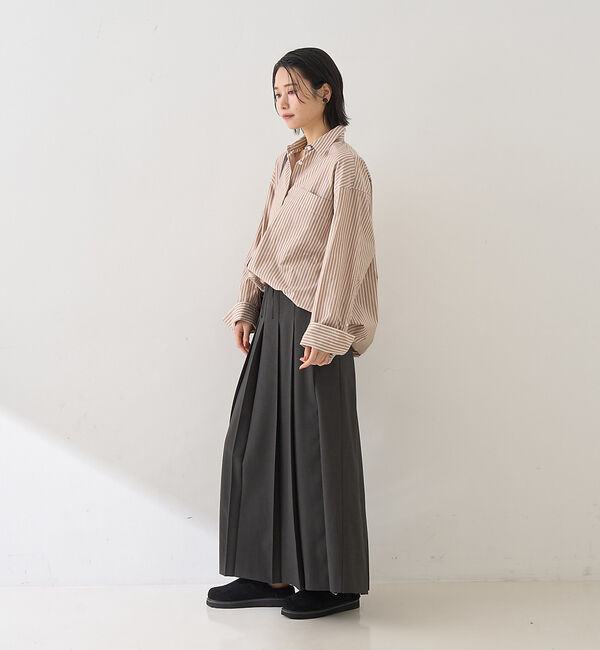 Rouge vif「ストライプメンズライクシャツ」|シャツ・ブラウス|