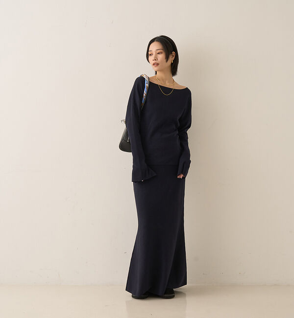 Rouge vif「【セットアップ対応】セミフレアニットスカート」|スカート|