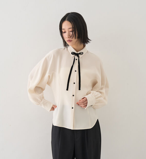 Rouge vif「リボン付きブラウス」|シャツ・ブラウス|