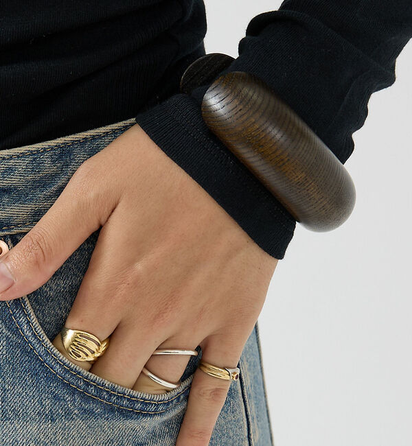 Rouge vif「【OCUCCI  jewelry/オクチ ジュエリー】Zelkova C ban」|ブレスレット・バングル|ブラウン