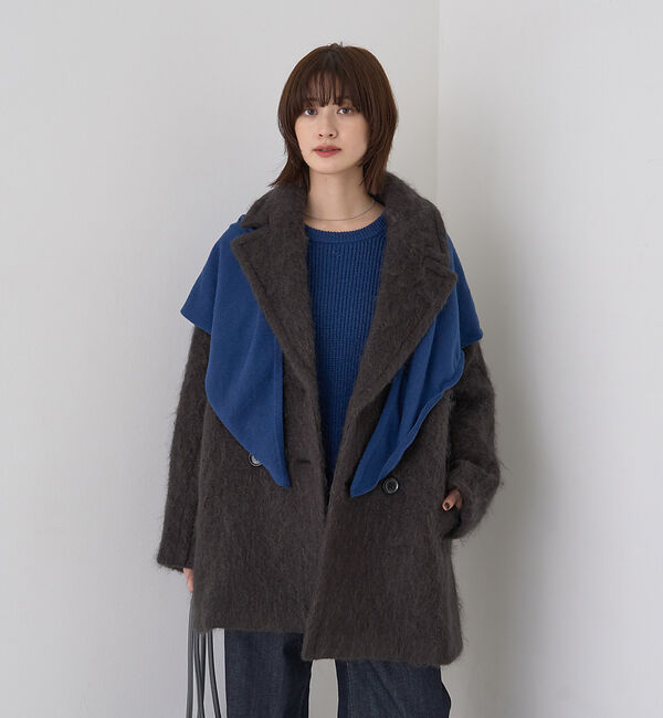 Rouge vif「シャギーピーコート」|ピーコート|