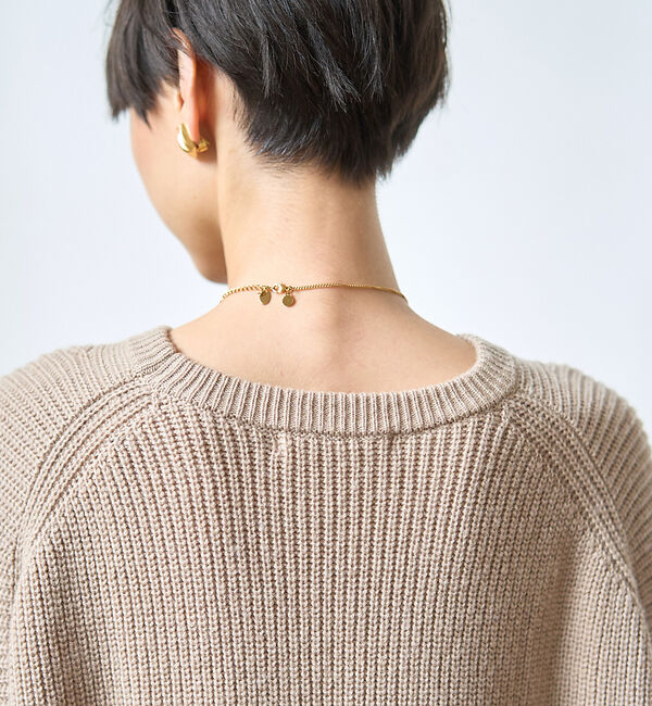 Rouge vif「【ストールセット】ポケット付片畦ニットプルオーバー」|ニット・セーター|