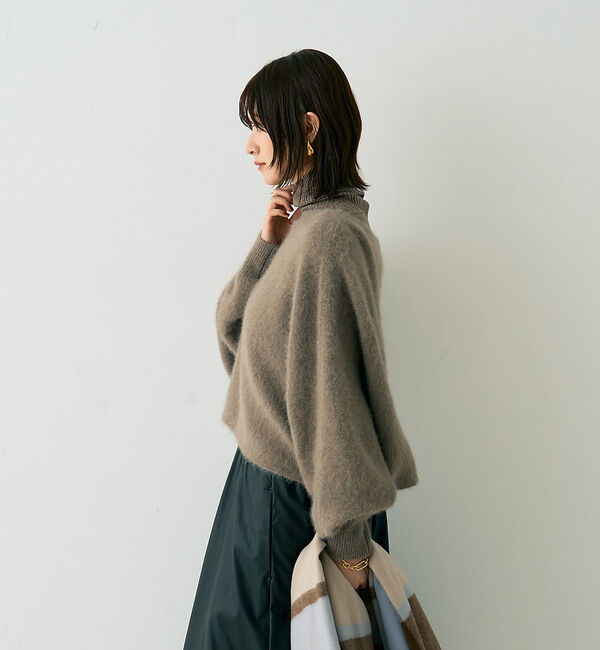 Rouge vif「フォックスウールクロップドボレロプルオーバー」|ニット・セーター|