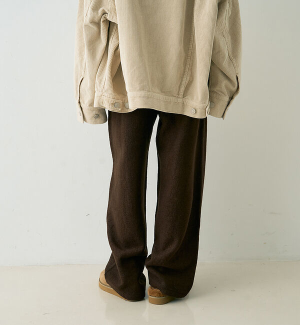 Rouge vif「ウール起毛ジャージーカーブパンツ」|その他|