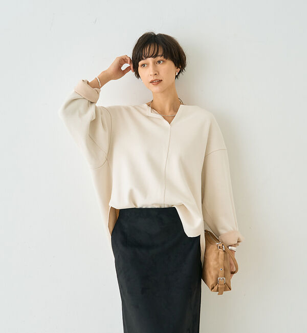 Rouge vif「圧縮ニットプルオーバーブラウス」|ニット・セーター|