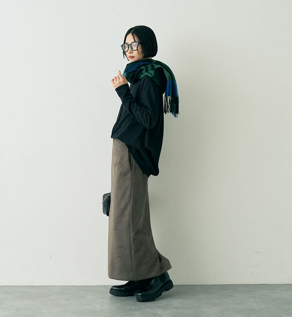 Rouge vif「フェイクスウェードストレッチタイトスカート/ナロースカート」|スカート|