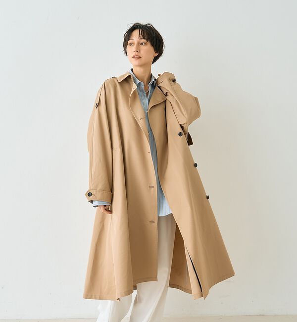 Rouge vif「【2サイズ展開】撥水NEWロングトレンチコート」|トレンチコート|