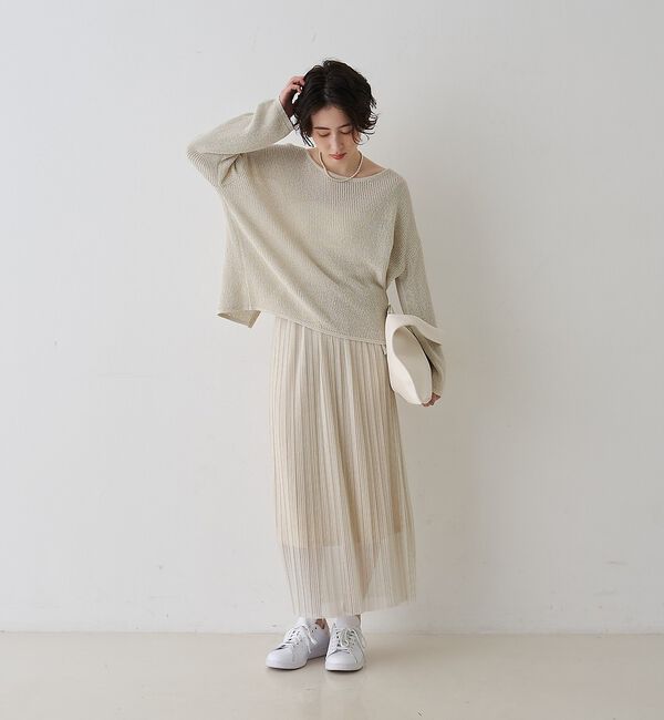 Rouge vif「【一部店舗限定】ラメシアープリーツスカート」|スカート|