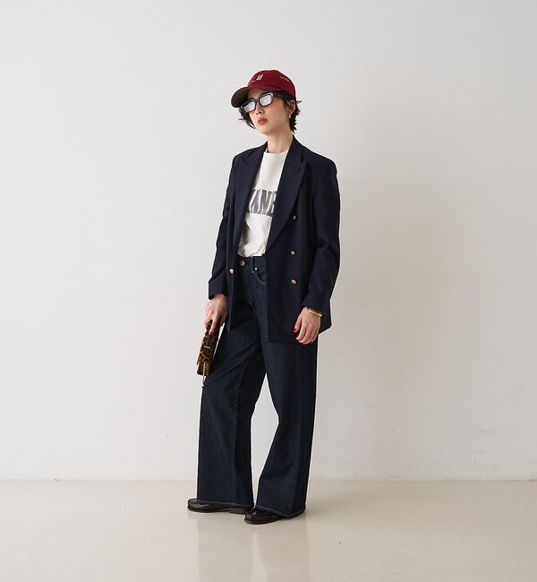 Rouge vif「メンズライクダブルジャケット」|テーラードジャケット|