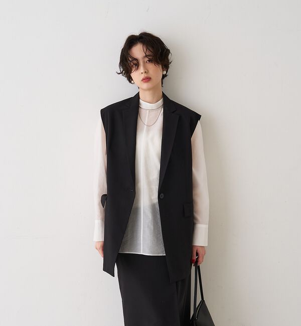 Rouge vif「【セットアップ対応】テーラーカラージレ」|ダウンベスト・ベスト|