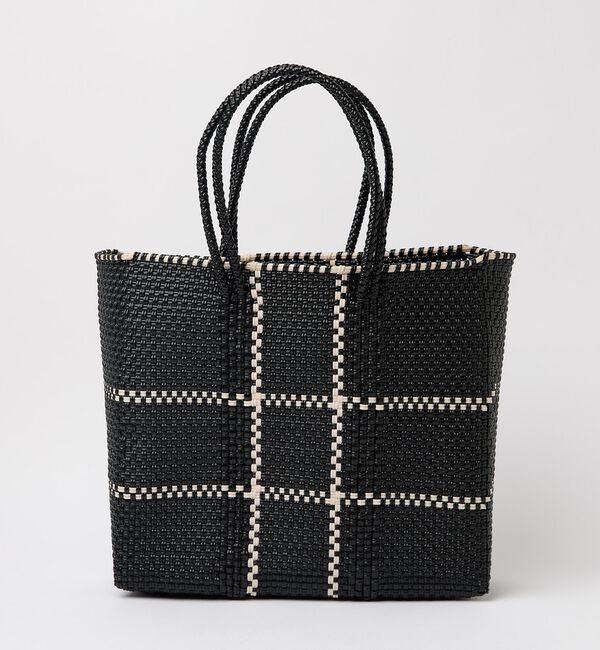 Rouge vif「【MOON BIRD/ムーンバード】手編みのメルカドバッグM/かごバッグ/軽量/」|かごバッグ|