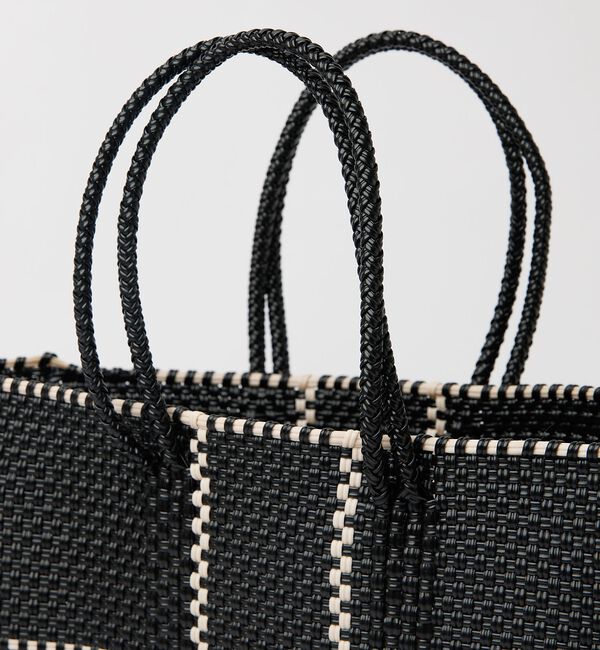 Rouge vif「【MOON BIRD/ムーンバード】手編みのメルカドバッグM/かごバッグ/軽量/」|かごバッグ|