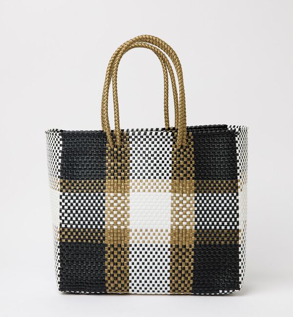 Rouge vif「【MOON BIRD/ムーンバード】手編みのメルカドバッグM/かごバッグ/軽量/」|かごバッグ|