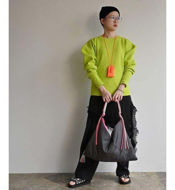 Rouge vif「【cheek/チーク】ネオンハンドルトライアングルショルダー/C26002/ワン」|ショルダー・メッセンジャー|