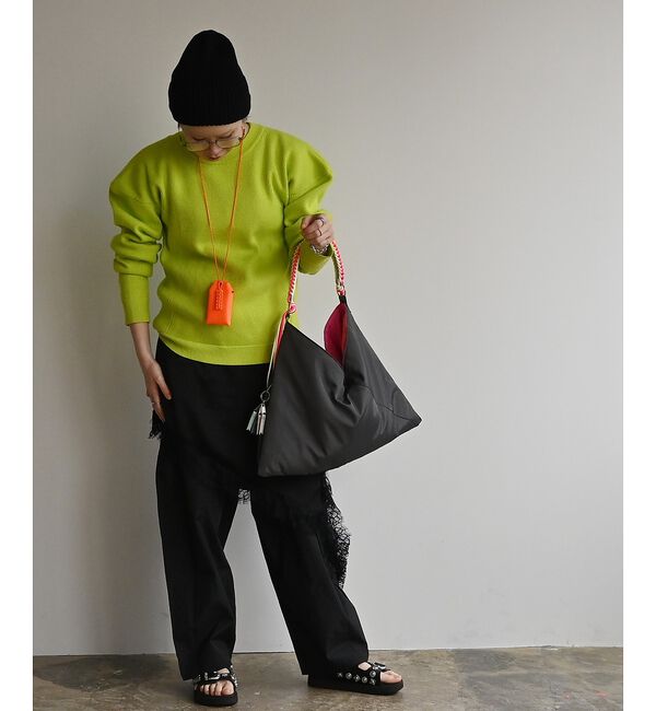 Rouge vif「【cheek/チーク】ネオンハンドルトライアングルショルダー/C26002/ワン」|ショルダー・メッセンジャー|