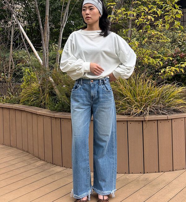 Rouge vif「【RED CARD/レッドカード】Wish ウィッシュ ワイドストレートデニム/」|デニム|