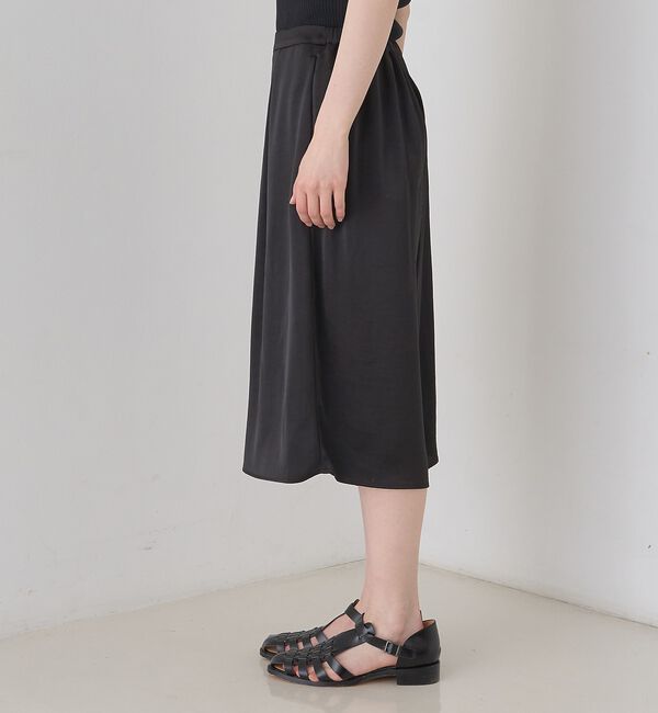 Rouge vif「シックサテンハーフパンツ/ワイドキュロット/ウエストゴム」|その他|