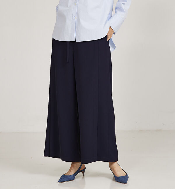 qualite「ベルテッドワイドフレアパンツ」|その他|