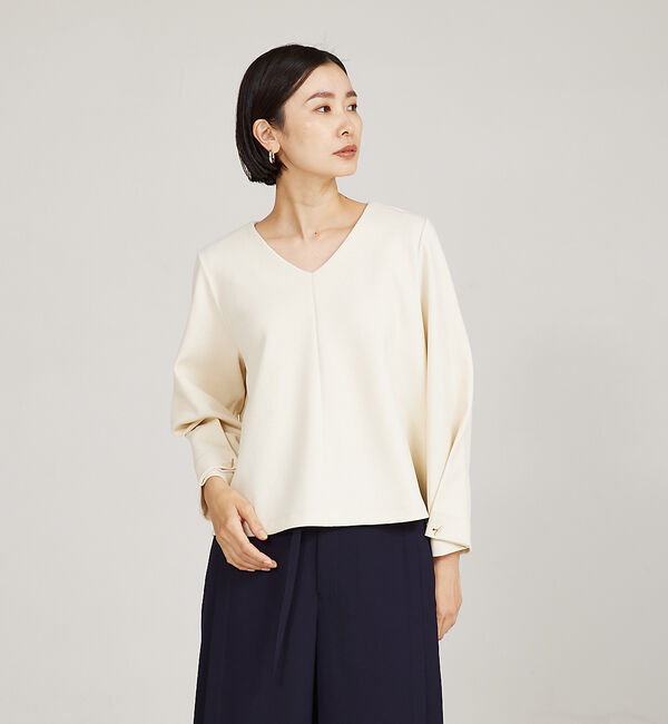 qualite「タックスリーブプルオーバー」|Tシャツ・カットソー|