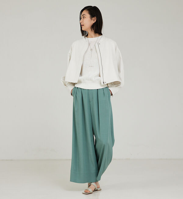 qualite「ショートフォルムブルゾン」|ブルゾン・スタジャン|