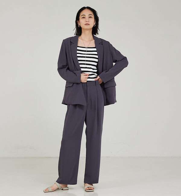 qualite「【セットアップ対応】マットサテンダブルジャケット」|その他|