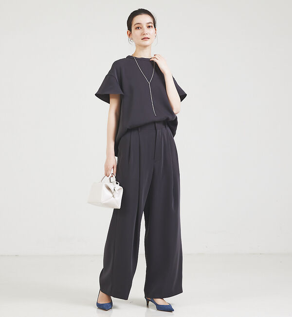 qualite「【セットアップ対応】2タックストレートパンツ」|その他|