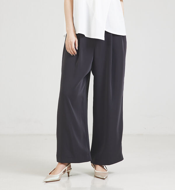 qualite「【セットアップ対応】2タックストレートパンツ」|その他|チャコールグレー