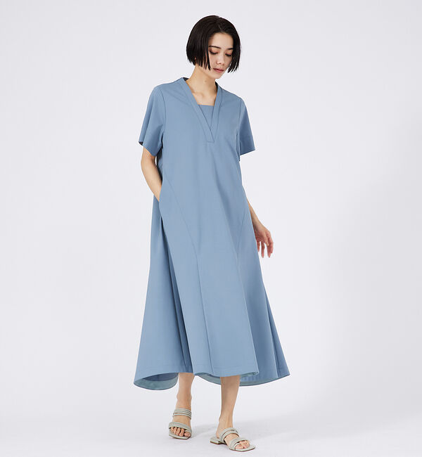 qualite「Vネックマーメイドワンピース」|ワンピース|