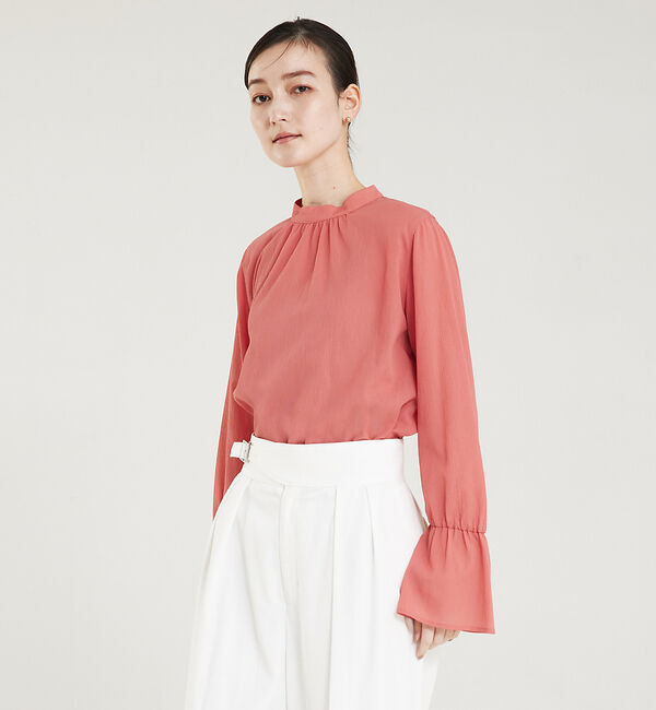 qualite「クレープブラウス」|シャツ・ブラウス|